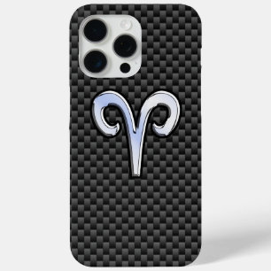 Modern Aries signieren auf Holzkohlefaser Print Case-Mate iPhone Hülle