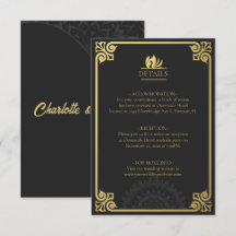 Modern Art Deco Schwan Gold und Schwarz Details