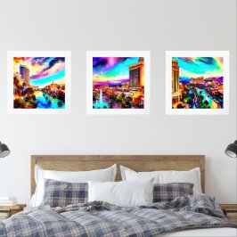 Modern Art Las Vegas Bilderwand Sets