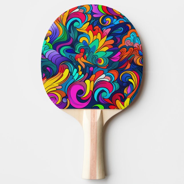 Modern Art Ping Pong Paddle Tischtennis Schläger (Vorderseite)