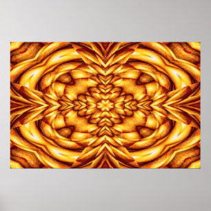 Modern Art Print - Orange Abstrakt Art Posters Poster