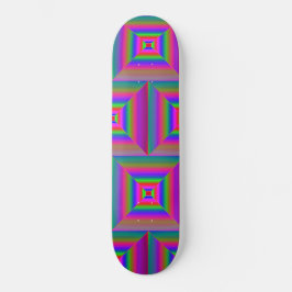 Modern art tiles skateboard