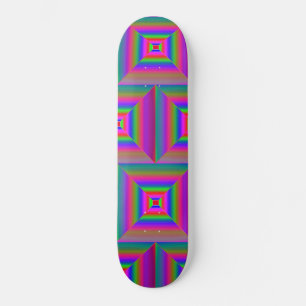 Modern art tiles skateboard
