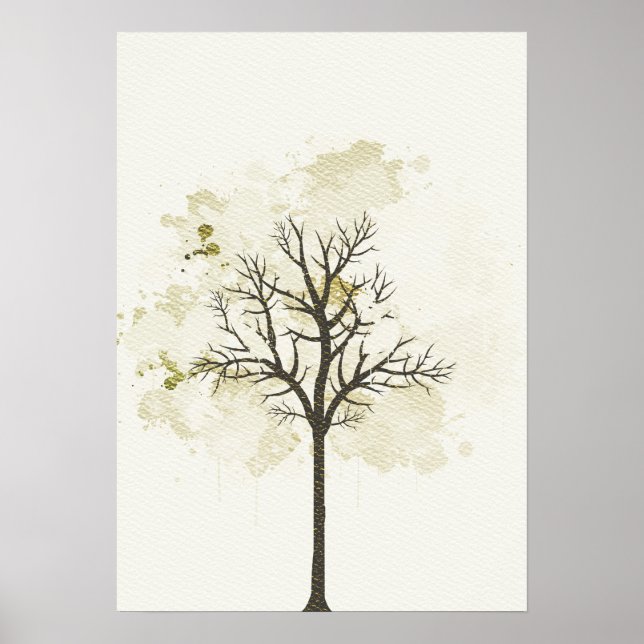 Modern Art Tree Poster (Vorne)