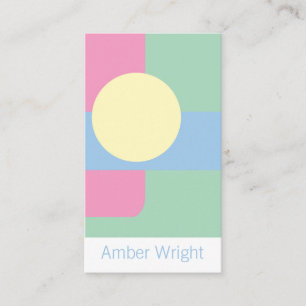 Modern Artistic Business Cards Visitenkarte