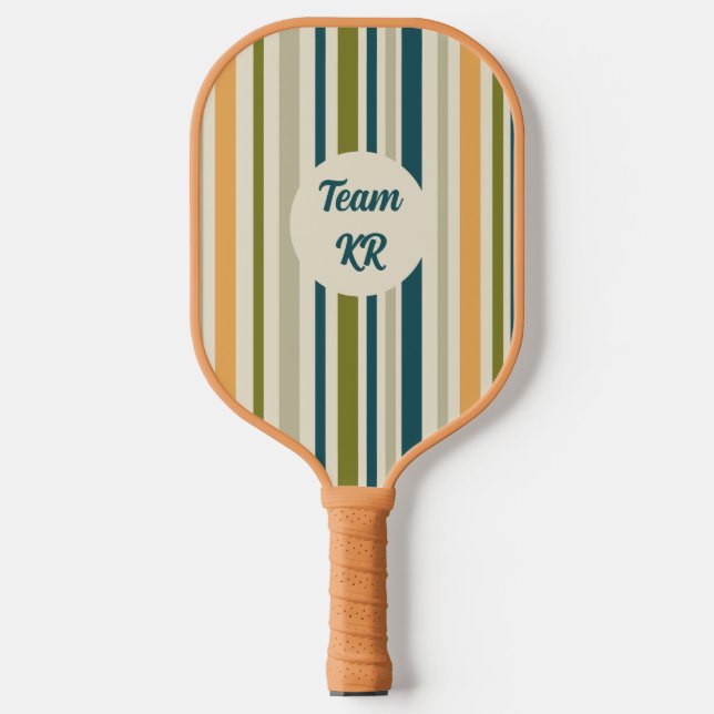 Modern Artsy Geometric Personalized  Pickleball Schläger (Vorderseite)