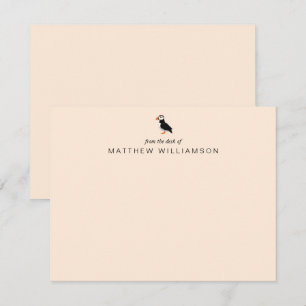 Modern aus dem Schreibtisch der "Puffin Bird Card" Mitteilungskarte