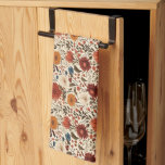Modern Autumn Fall Botanical Floral  Geschirrtuch<br><div class="desc">Modern Autumn Fall Botanical Floral boho Pattern</div>