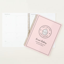 Modern Bakery Pink Custom Logo Planer
