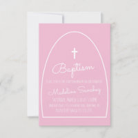 Modern Baptism Arch Baby Dedication Einladung
