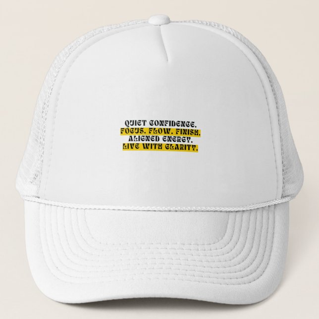 Modern Baseball Cap – Minimalist Adjustable Truckerkappe (Vorderseite)