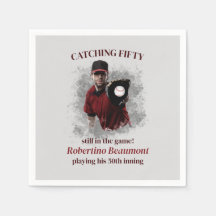 Modern Baseball Catching Fifty Men's 50th Birthday