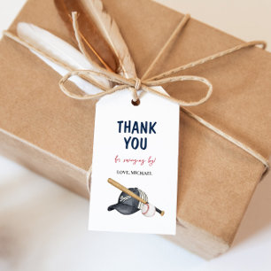 Modern Baseball Geburtstagsgeschenk-Tag Geschenkanhänger