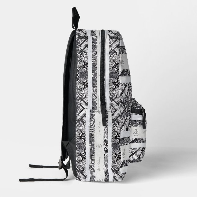 Modern BATIK Pattern Bedruckter Rucksack (Links)