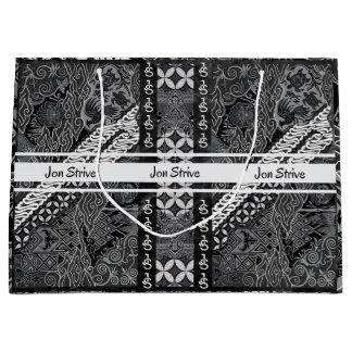 Modern BATIK Pattern Große Geschenktüte