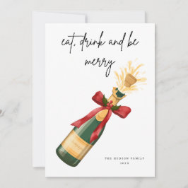 Modern Be frohe Weihnachts-Grußkarte Einladung