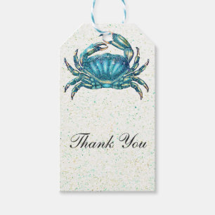 Modern Beach Blue Crab Starfish Seepferd Gefallen Geschenkanhänger