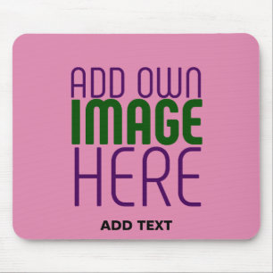 MODERN BEARBEITBARES SÜßES HELLROSA BILD-TEXT-VORL MOUSEPAD