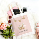 Modern Beauty Pastel Pink Name Tragetasche<br><div class="desc">Modern Beauty Pastel Pink Name</div>