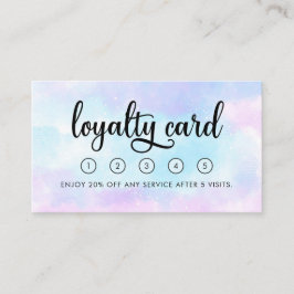 Modern Beauty Salon Loyalty Card mit Logo Visitenkarte