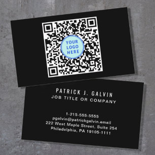 Modern Berufliches QR-Logo Visitenkarte