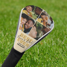 Modern Best Ever Bonus Vater | FotoCollage Golf Headcover