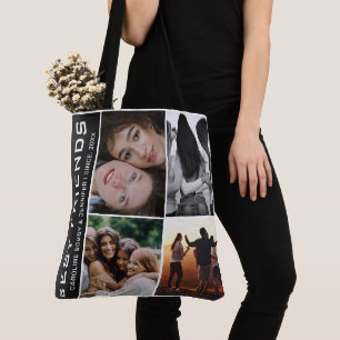 Modern Best Friends 4 Photo Collage Sac fourre-tou