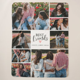 Modern Best Friends BESTE FREUNDIN 8 Collage Foto Sherpadecke