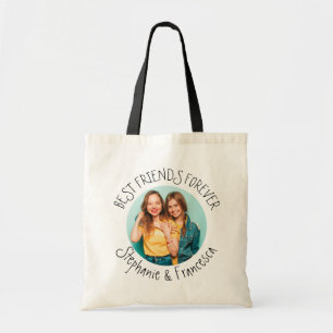Modern Best Friends Forever Foto Names Tragetasche