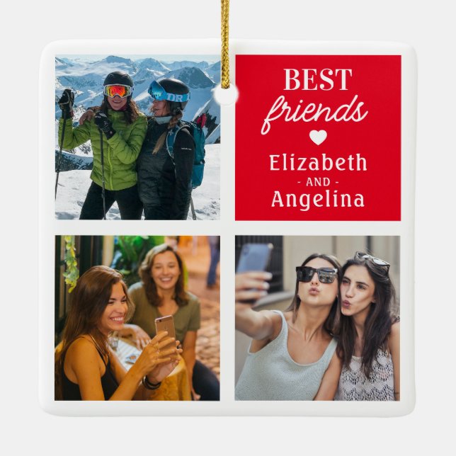Modern Best Friends Picture Keramikornament (Rückseite)