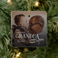 Modern Best GrandPa Ever Foto Personalisiert