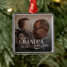 Modern Best GrandPa Ever Foto Personalisiert
