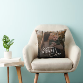 Modern Best Mama Ever Photo Mothers Day Gifts Kissen