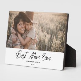 Modern Best Mama Ever Single Foto Plaque Fotoplatte