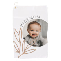 Modern Best Mama Mother's Day Foto Golf Handtuch
