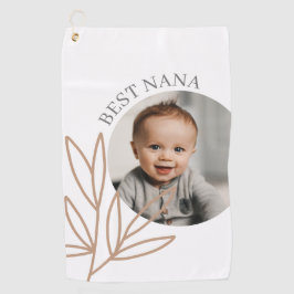 Modern Best Nana Mother's Day Foto Golf Handtuch