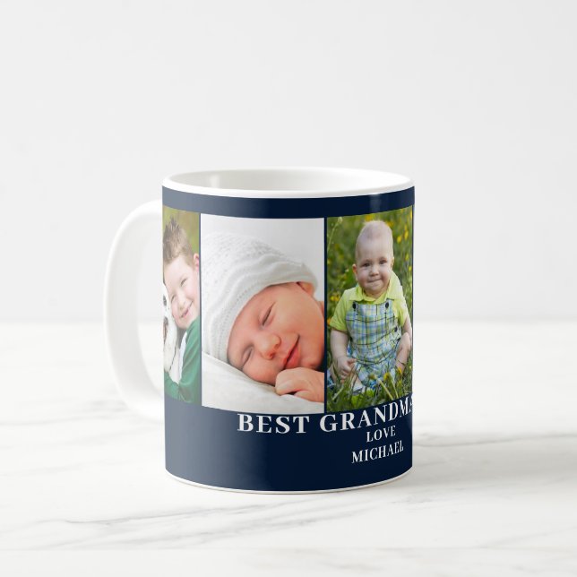 Modern Best Oma Foto Kaffeetasse (Vorderseite Links)
