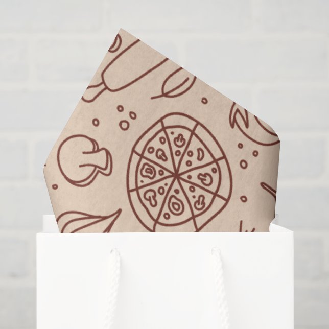 Modern Best Pizza In Town Professional  Seidenpapier (Geschenktüte)