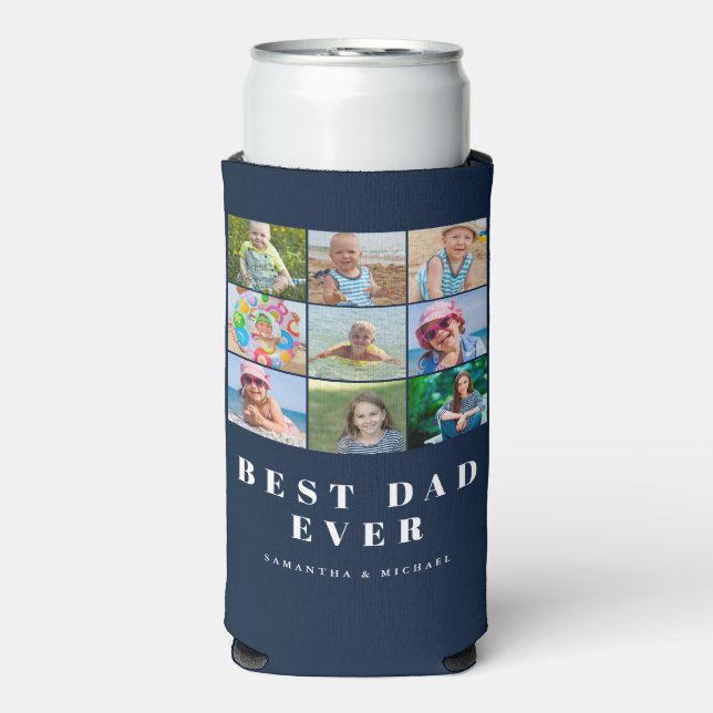 Modern Best Vater 9 Foto Name Selters Dosenkühler (Seltzer Vorderseite)
