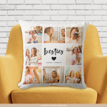 Modern Besties Name Photo Collage BFF