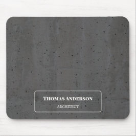 Modern Beton Weiß und Dunkelgrau Mousepad