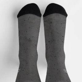 Modern Beton Weiß und Dunkelgrau Socken