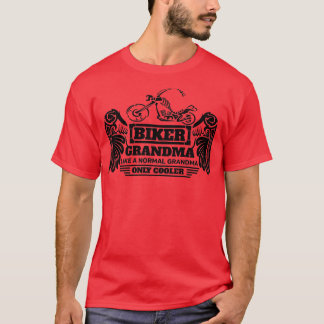 Modern Biker Oma Design Idee für ein Motorrad T-Shirt