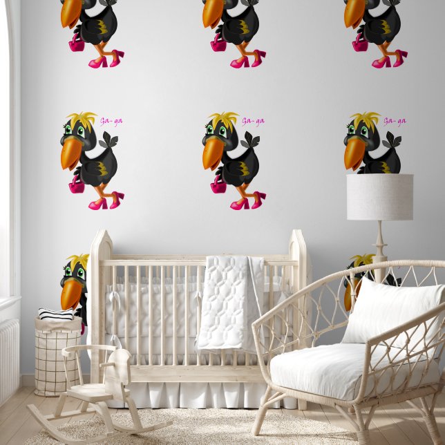 Modern Bird Funny Tapete (Kinder)