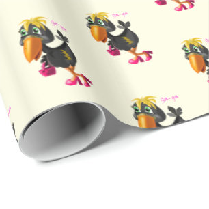 Modern Bird Funny Wrapping Paper - Anpassbar Geschenkpapier