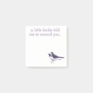 Modern Birds...A little birdie told me Post-it Klebezettel
