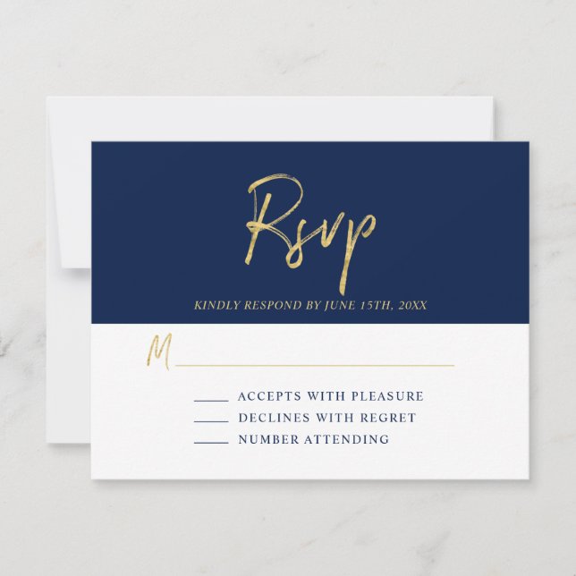 Modern Birthday UAWG Insert Card RSVP Karte (Vorderseite)