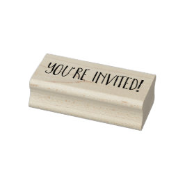 Modern bist du eingeladen! gummistempel
