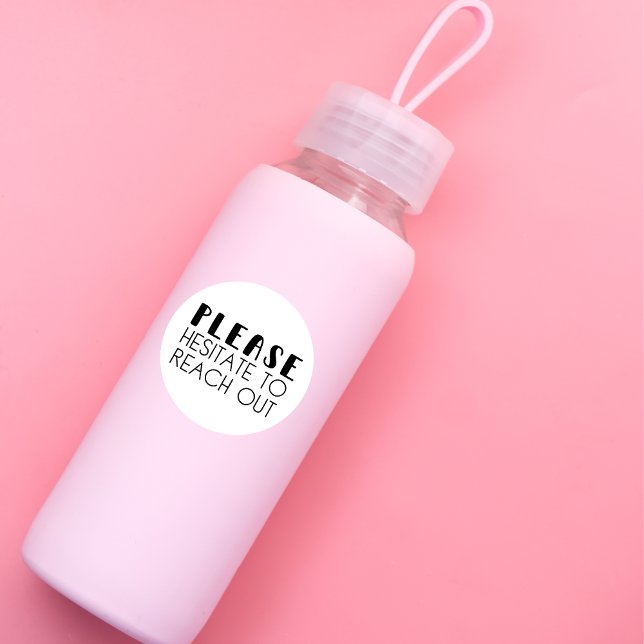 Modern Bitte zögern Sie nicht, den Aufkleber zu er (Von Creator hochgeladen)