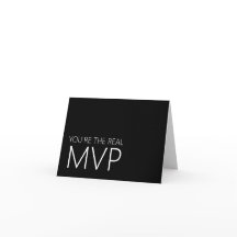 Modern Black and White Football MVP Vielen Dank